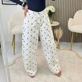 Blue Polka Dot Pants