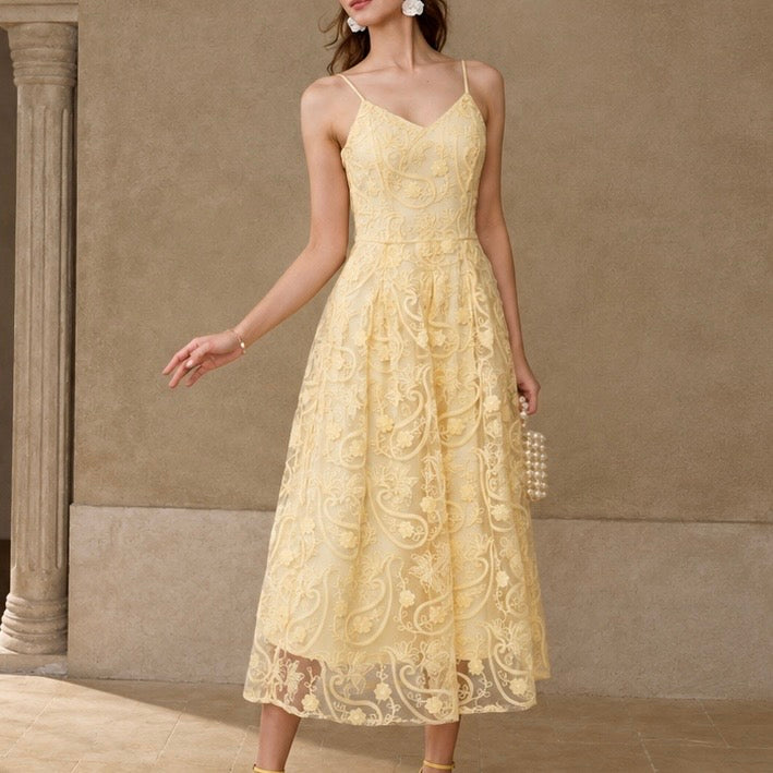 Sunny Lace Midi Dress