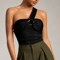 Elara Black Bodysuit